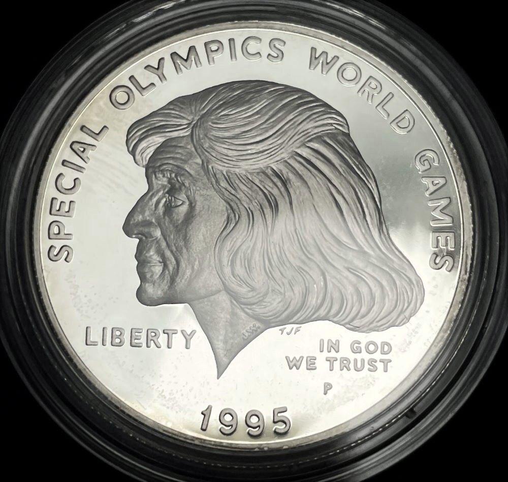 1995-P Special Olympics U.S. Proof Silver Commemorative Dollar MS69 (1 of 2)