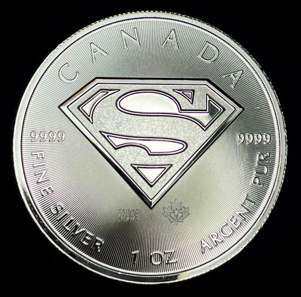 2016 Canada Superman 1 ozt .9999 Silver $5 (1 of 2)