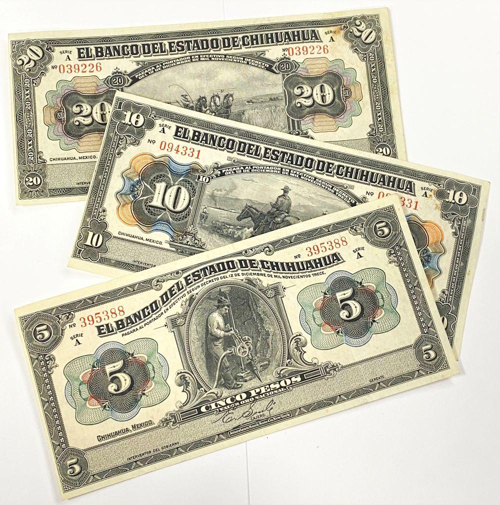 (3) Pieces Mexican Currency (1 of 3)