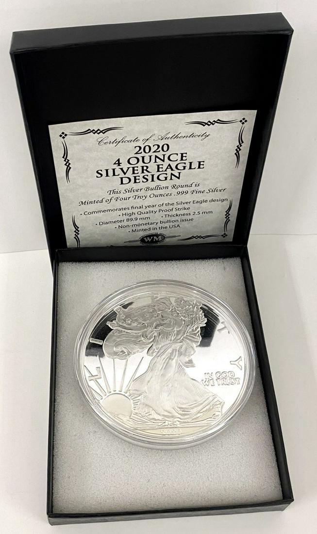 Giant Quarter Pound 2020 Proof American Silver Eagle Design (1 of 6)