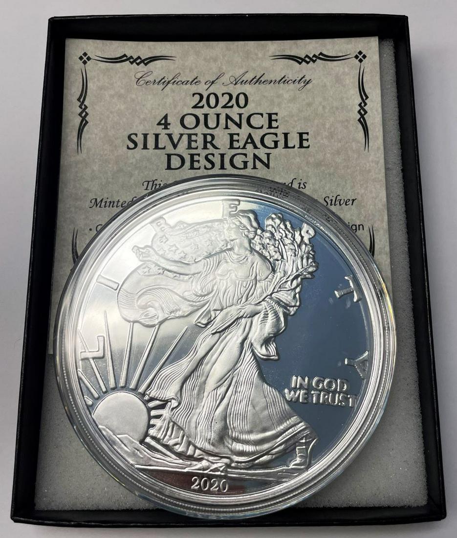 Giant Quarter Pound 2020 Proof American Silver Eagle Design (1 of 6)