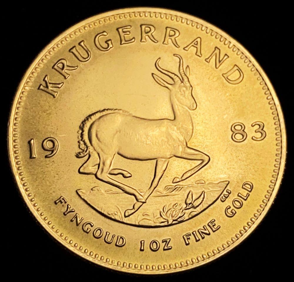 1983 Gold South Africa Krugerrand 1 ozt (1 of 2)