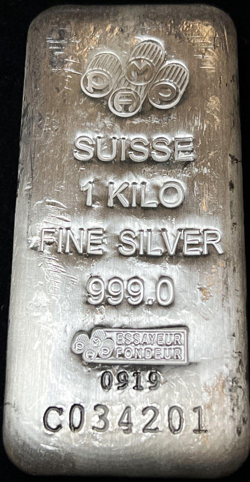 PAMP Suisse 1 Kilo .999 Silver Bar (1 of 3)