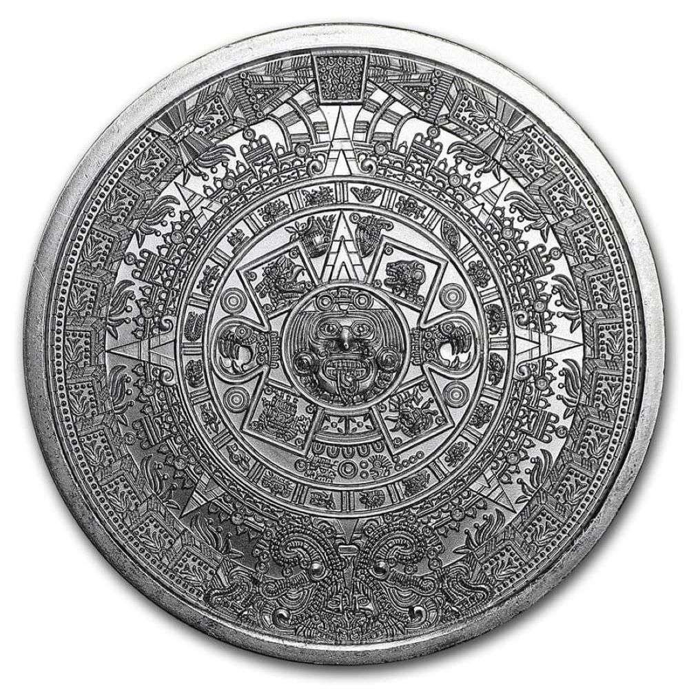 (100-coins) Aztec Calendar 1 ozt .999 Silver (1 of 2)