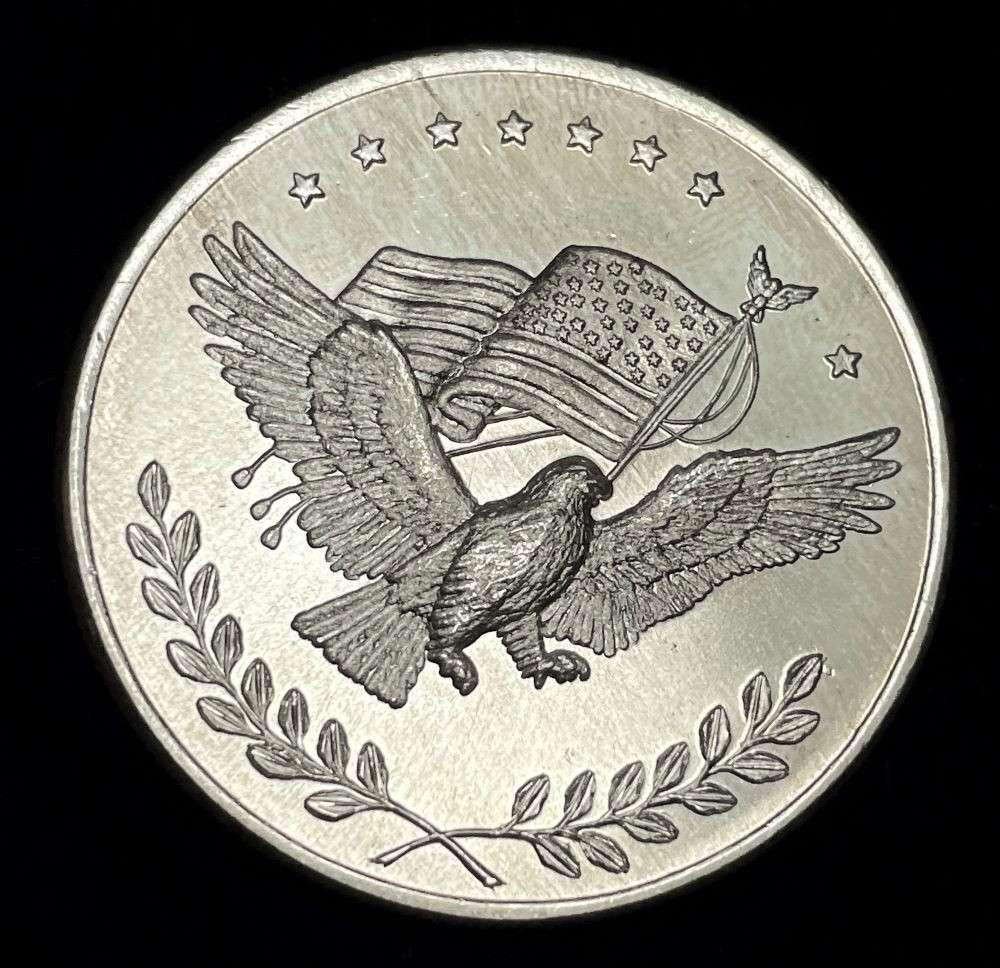 American Flag 1 ozt .999 Silver Trade Unit (1 of 2)