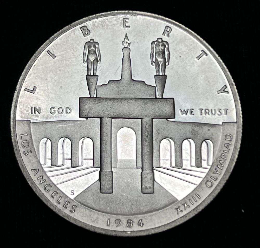 1984-S United States Los Angeles Olympic Silver Dollar (1 of 2)