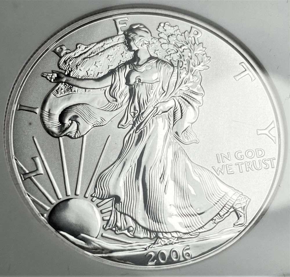 2006-P American Silver Eagle NGC Reverse PF69 20th Anniversary (1 of 4)