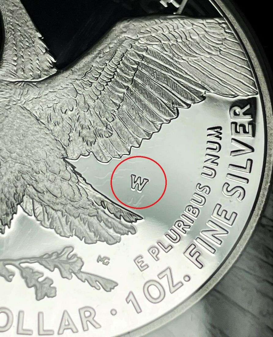 Slab Error 2021-W American Silver Eagle NGC PF70 Ultra Cameo Eagle Landing T-2 (1 of 5)