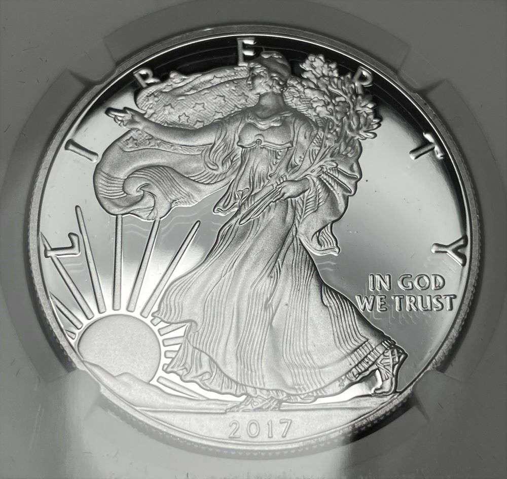 2017-S American Silver Eagle Congratulations Set NGC PF69 Ultra Cameo Signed By John M. Mercanti (1 of 4)