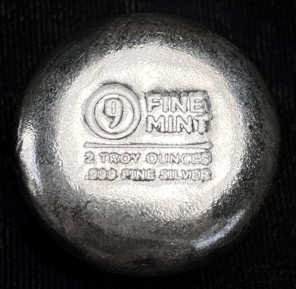 "9" Fine Mint 2 ozt .999 Silver Round (1 of 6)