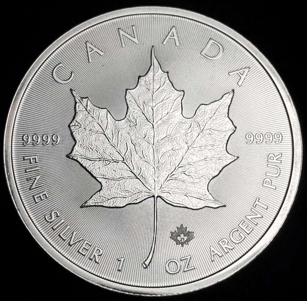 2021 Canada $5 Maple Leaf 1 ozt .9999 Silver: Winner shall receive the exact coin shown here. (RR/B)
