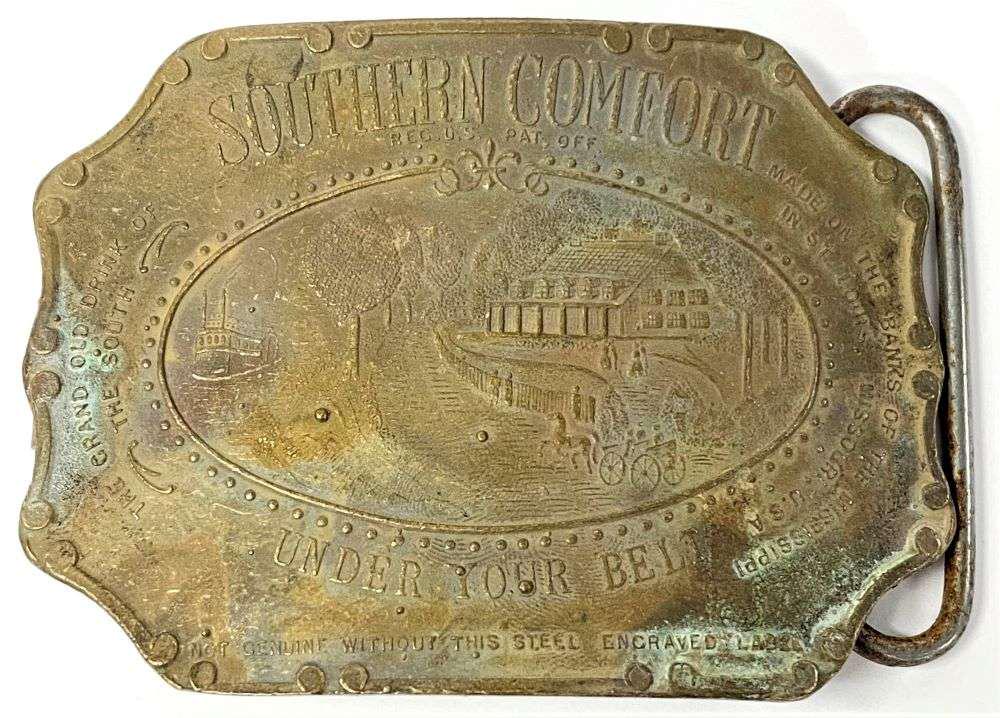 "Southern Comfort Under Your Belt" Tiffany New York Belt Buckle: Winner shall receive the exact item shown here. (RR)