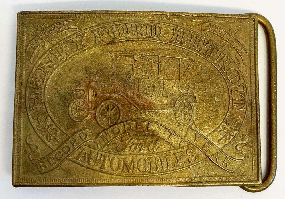 "Henry Ford Detroit" Tiffany New York Belt Buckle (1 of 6)
