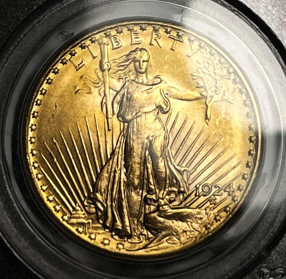 Last Minute! 1924 Gold $20 Saint Gaudens PCGS MS65 (1 of 4)