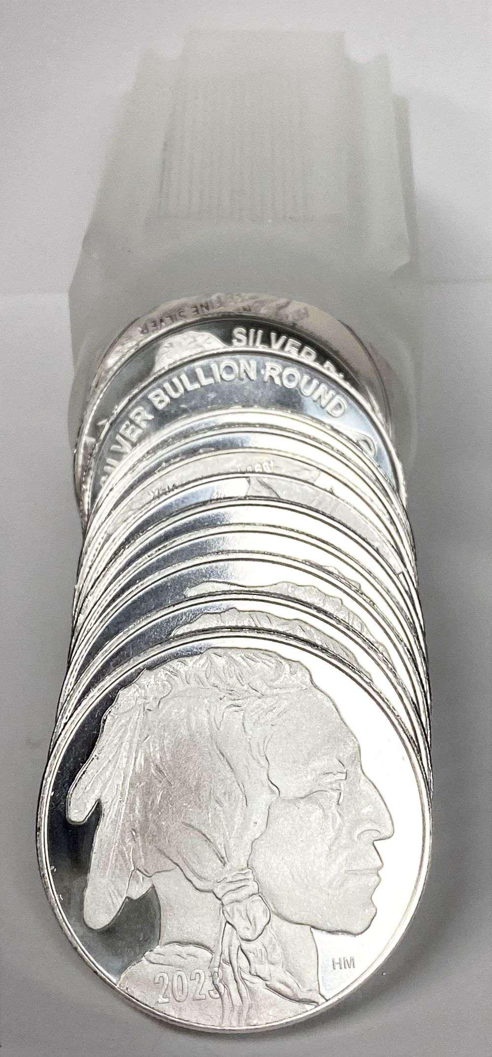 Roll (20-coins) 2023 Proof Buffalo 1 ozt .999 Silver (1 of 3)