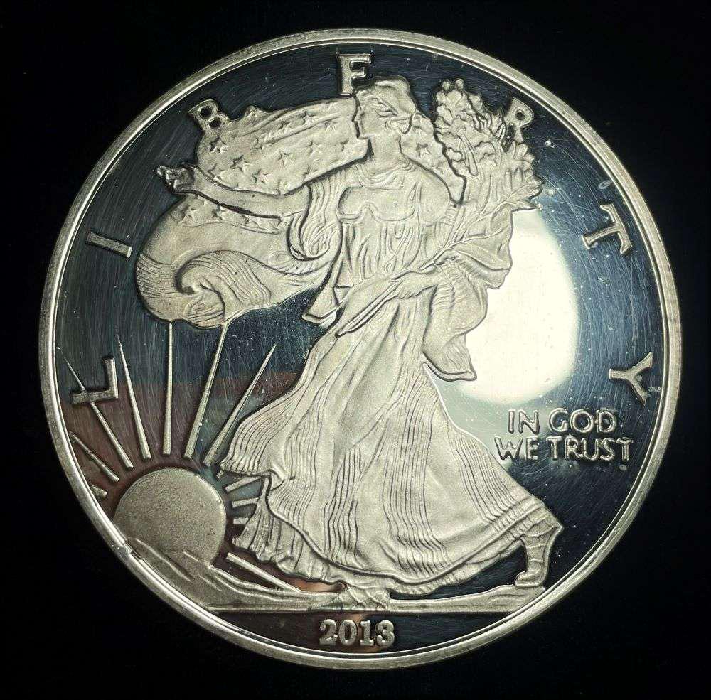 Giant Quarter Pound 2013 Proof American Silver Eagle Design (1 of 3)