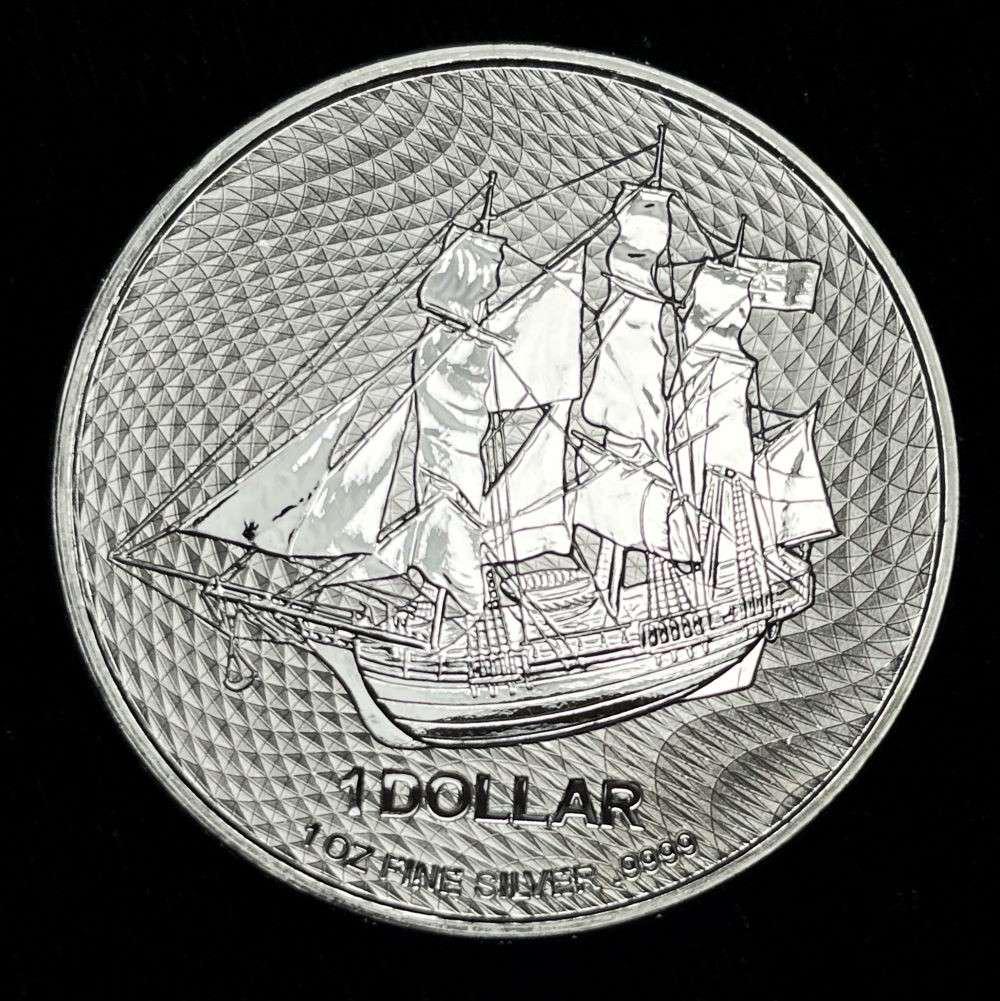 2023 Cook Island Sailing Ship 1 ozt .9999 Silver Dollar: Winner shall receive the exact coin shown here. (JM/B)
