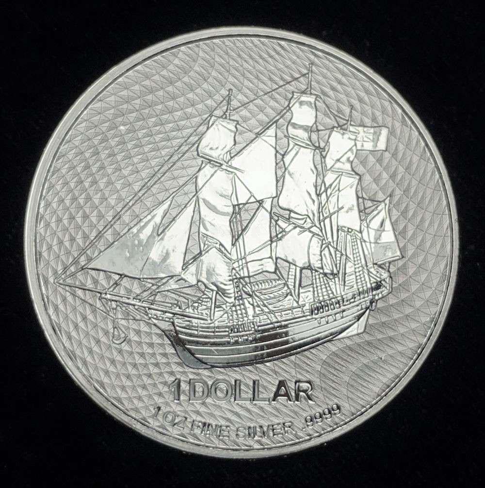 2023 Cook Island Sailing Ship 1 ozt .9999 Silver Dollar: Winner shall receive the exact coin shown here. (JM/B)