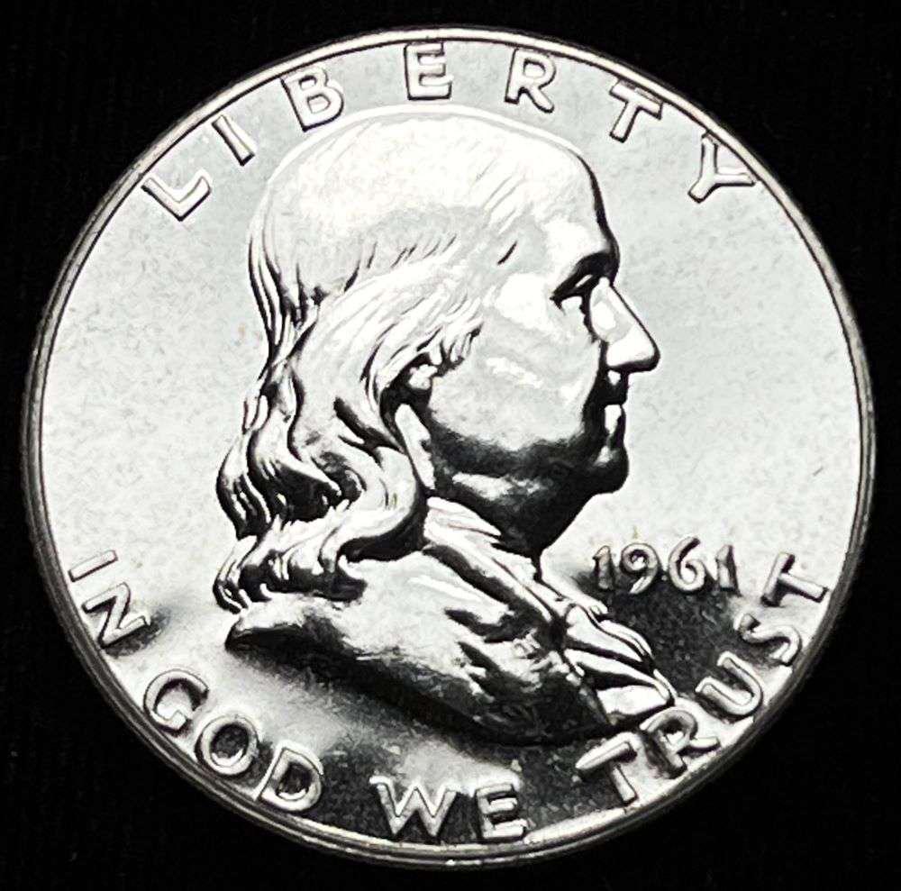 High Grade 1961 Franklin Half Dollar Proof 90% Silver (1 of 2)