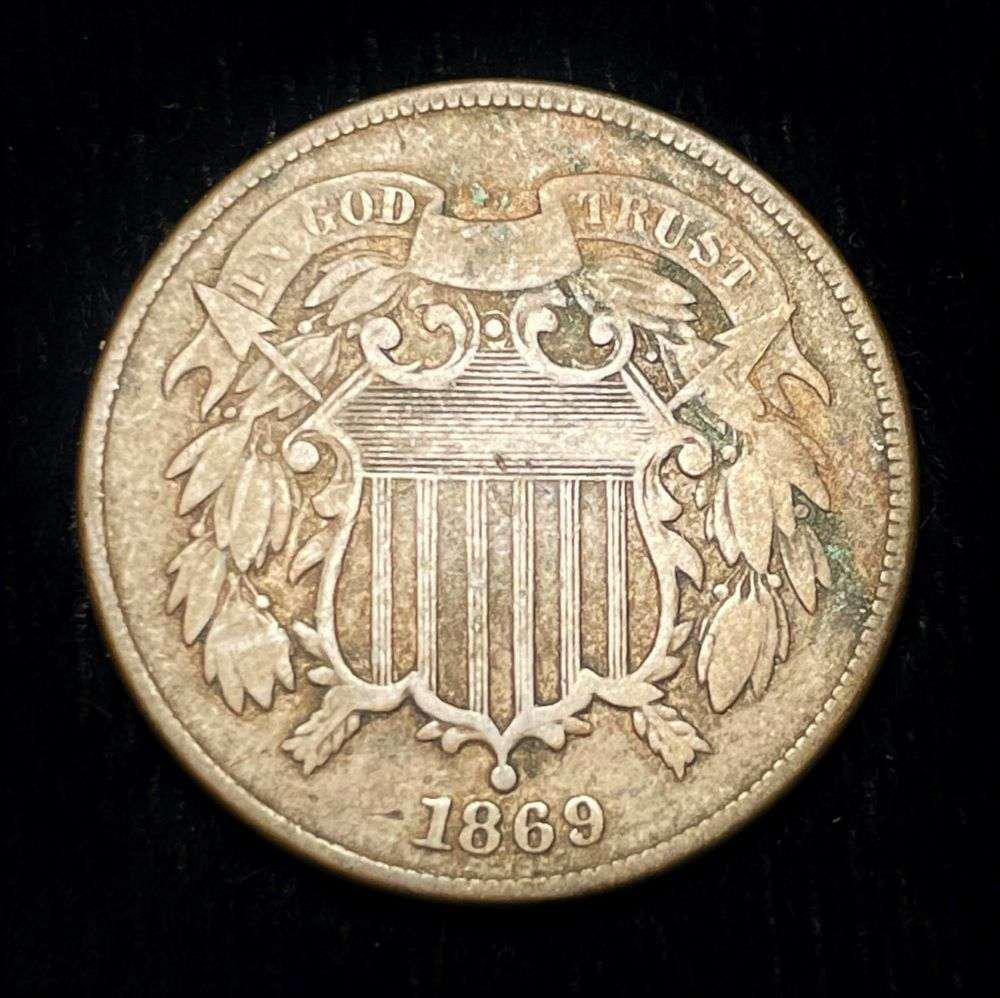 1869 United States 2-Cent Piece (1 of 2)
