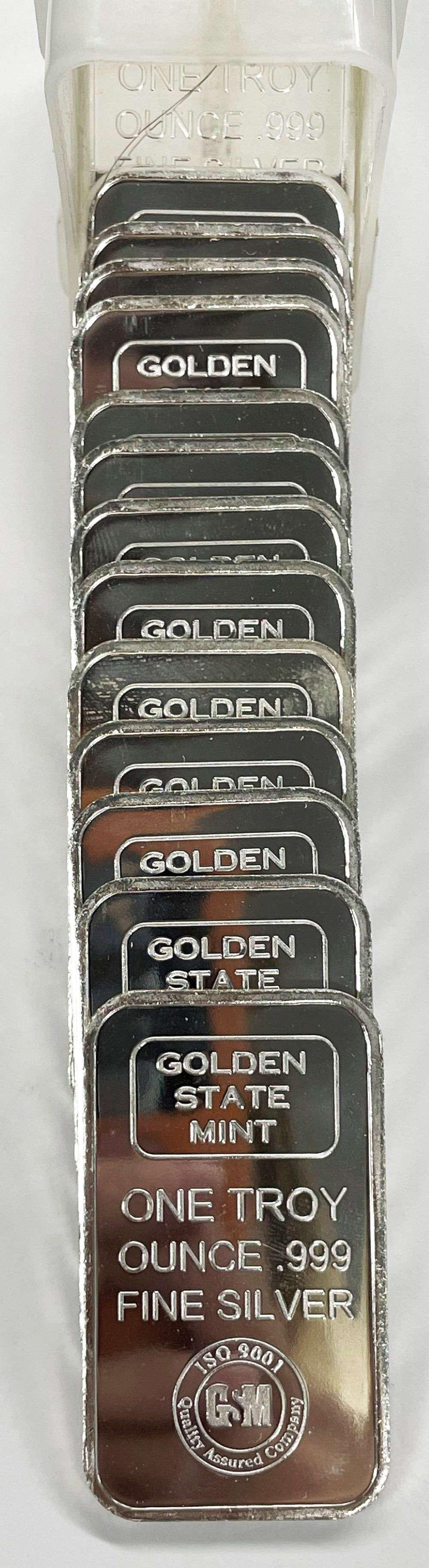 (20) Golden State Mint 1 ozt .999 Silver Bars (1 of 4)