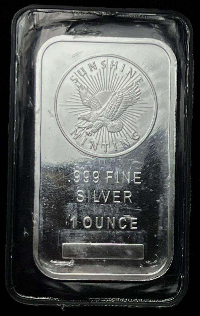 Sunshine Minting Eagle 1 ozt .999 Silver Bar (1 of 2)