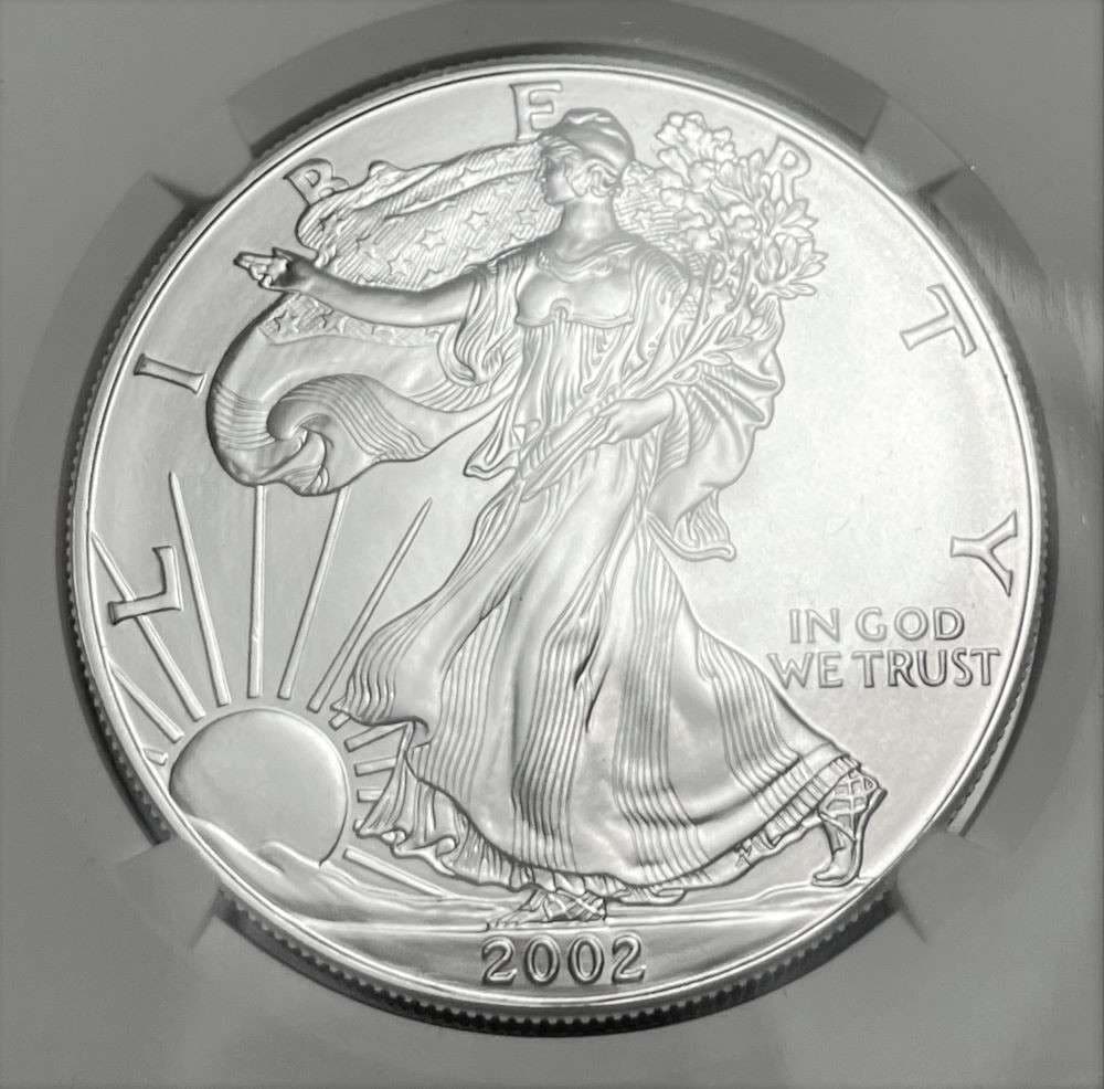 2002 American Silver Eagle NGC MS69 (1 of 4)