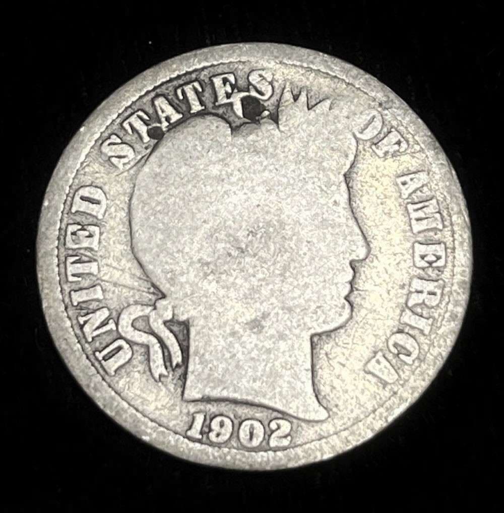 1902-S Barber Silver Dime AG (1 of 2)