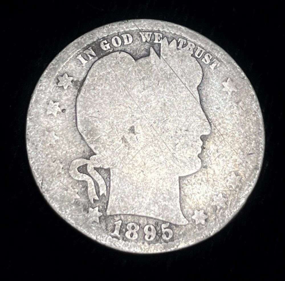 1895-O Barber Silver Quarter AG (1 of 2)