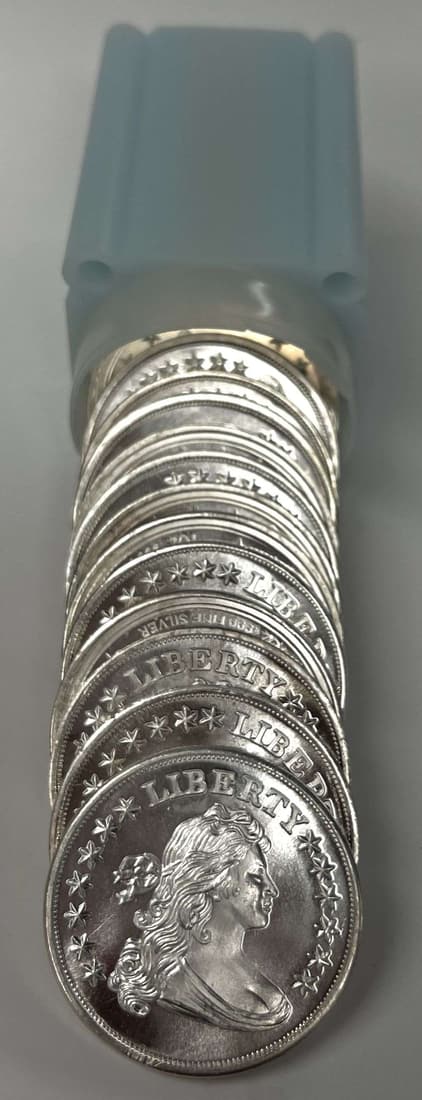 Roll (20-coins) Mixed Vintage Rounds 1 ozt .999 Silver (1 of 3)