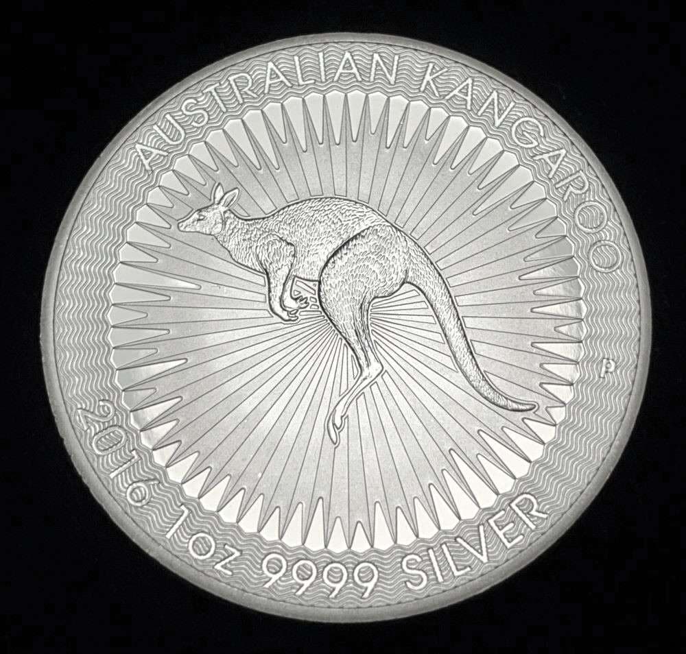 2016-P Australian Kangaroo 1 ozt .9999 Silver Dollar: Winner shall receive the exact coin shown here. (JM/B)