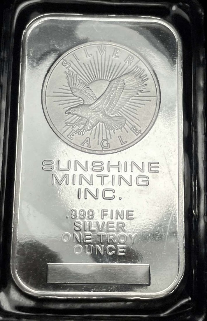 Sunshine Minting Inc. Eagle 1 ozt .999 Silver Bar (1 of 2)