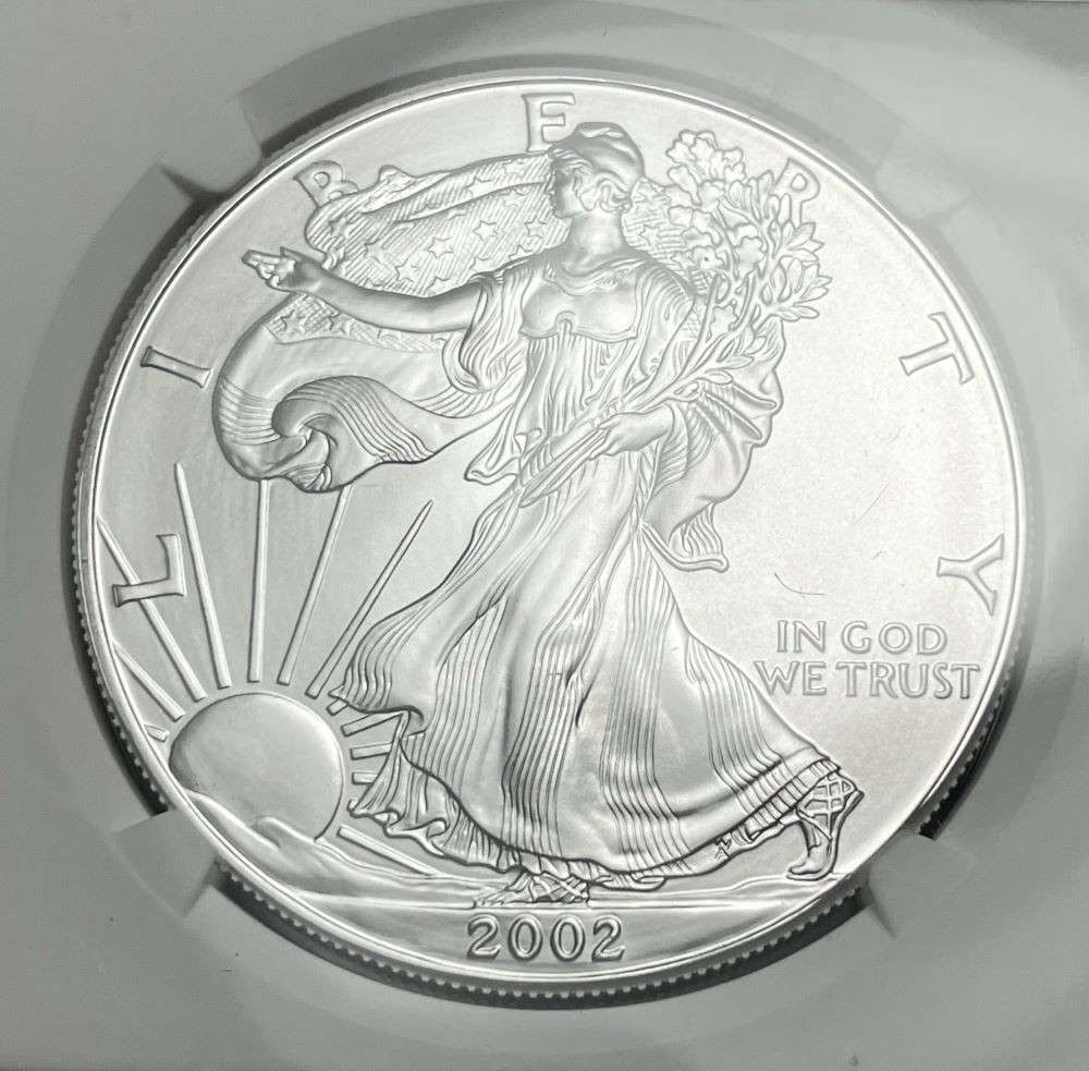 2002 American Silver Eagle NGC MS69 (1 of 4)