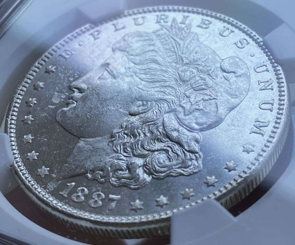 1887 Morgan Silver Dollar NGC Brilliant Uncirculated (1 of 6)