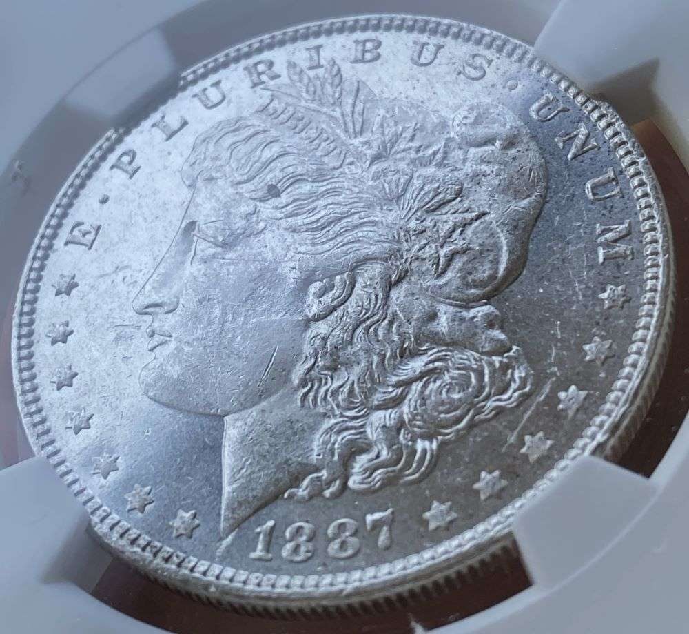 1887 Morgan Silver Dollar NGC Brilliant Uncirculated (1 of 6)