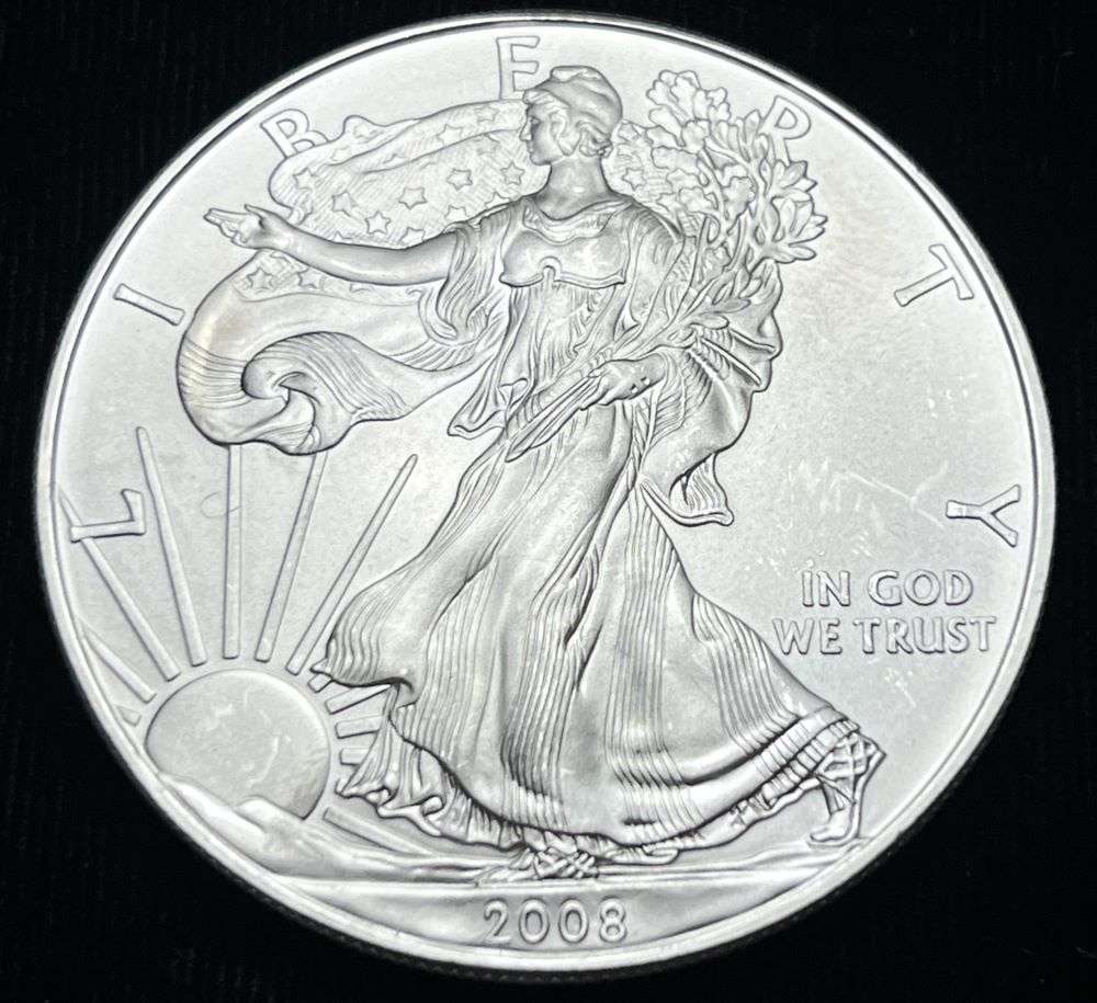 2008 American Silver Eagle: Winner shall receive the exact coin shown here. (EP/B)