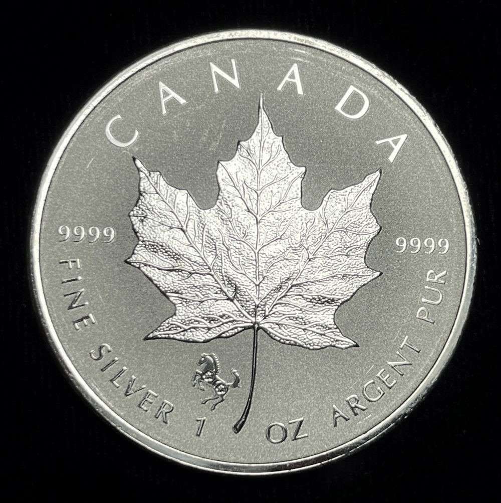 2014 Canada $5 Maple Leaf Reverse Proof 1 ozt .9999 Silver Horse Privy (1 of 2)