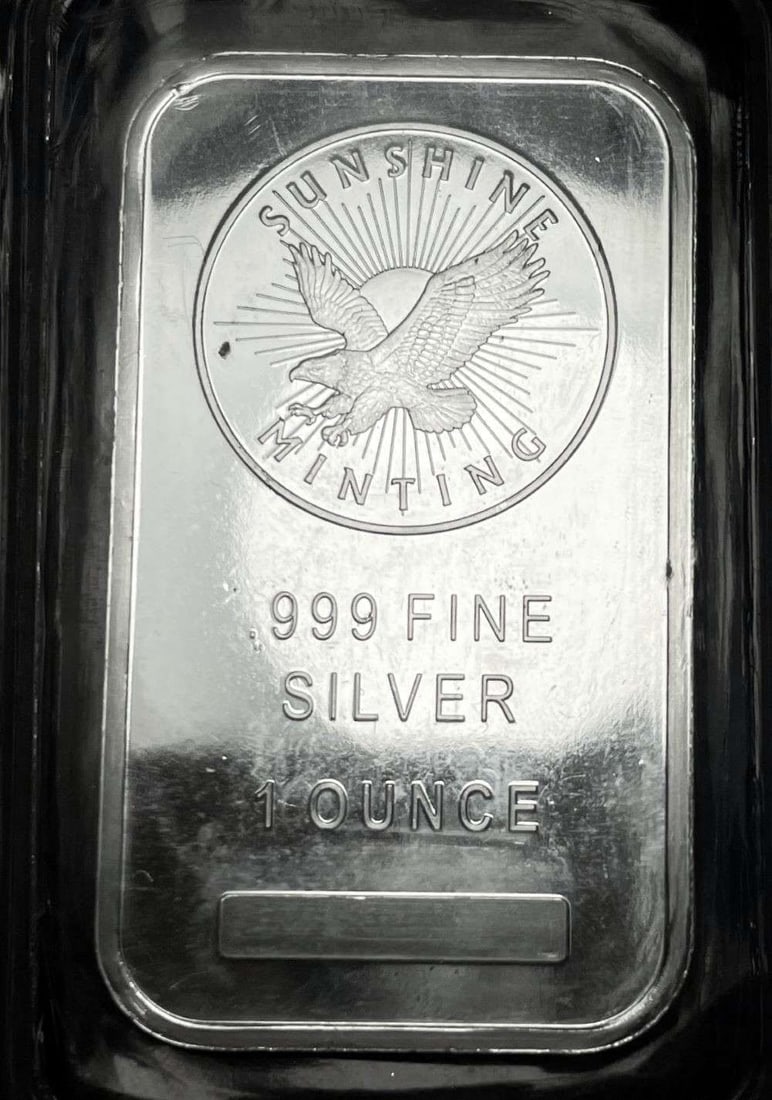 Sunshine Minting Eagle 1 ozt .999 Silver Bar (1 of 2)