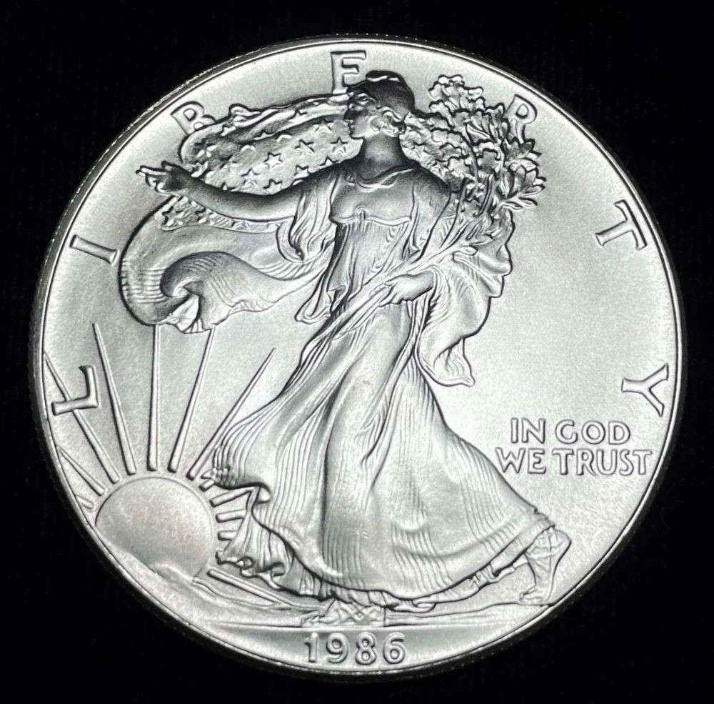 First Year 1986 American Silver Eagle MS69 (1 of 2)