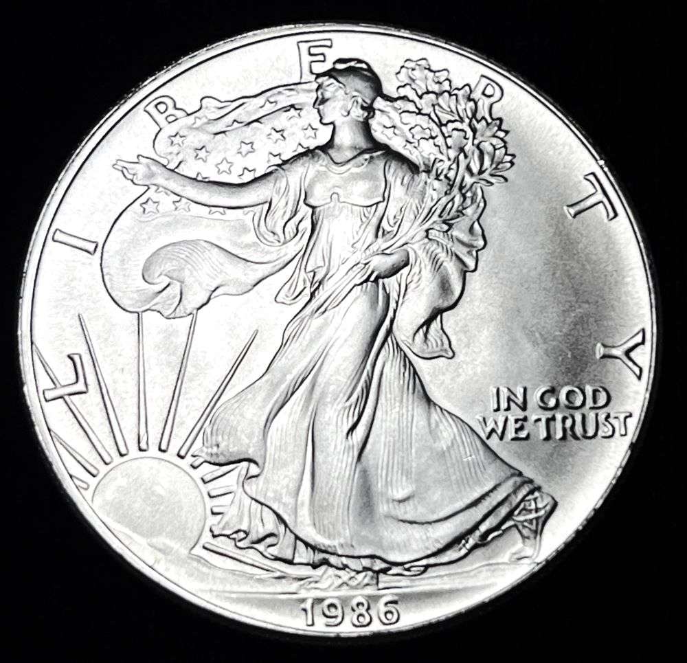 First Year 1986 American Silver Eagle MS69 (1 of 2)