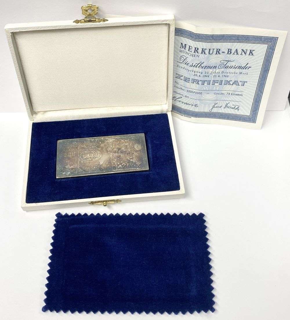 Extremely Rare Toned "The Silver Thousands" 20 Years 75 Grams Silver Bar (1 of 11)