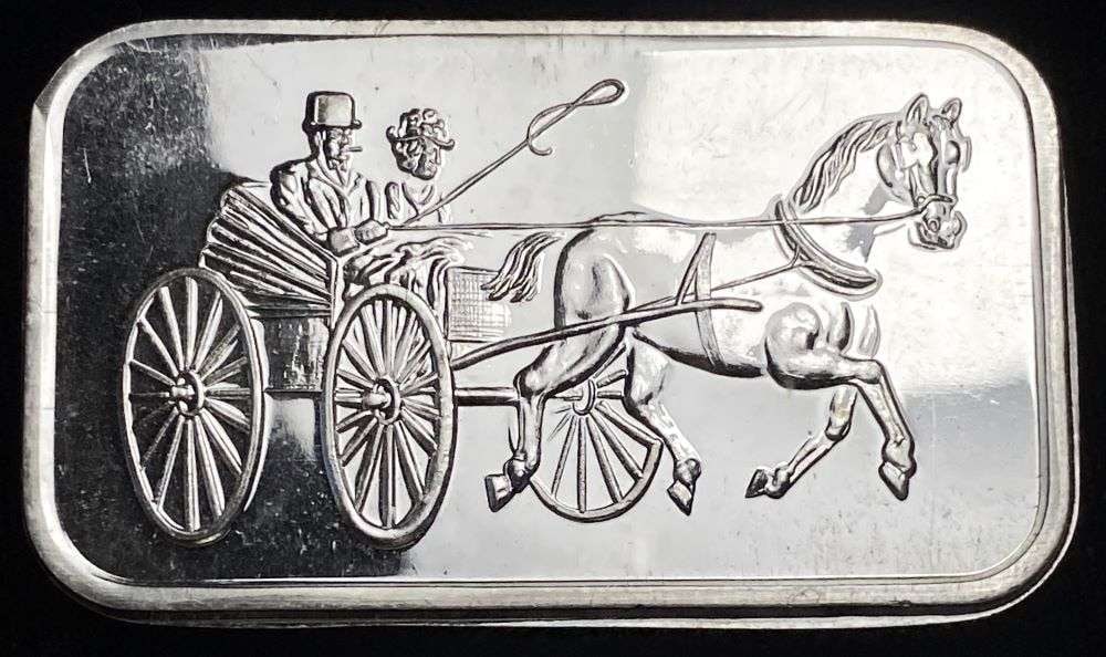 SilverTowne Winchester Indiana 1 ozt .999 Silver: Winner shall receive the exact bar shown here. (RR)