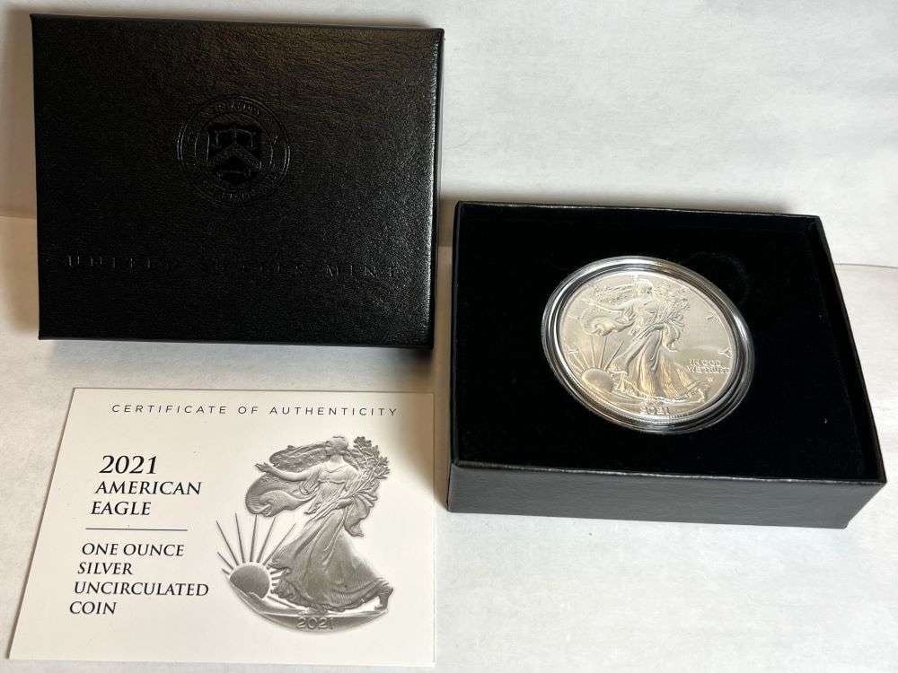 2021-W American Silver Eagle Type 2 MS69 (1 of 5)