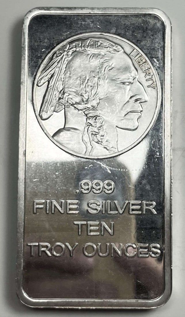 Buffalo 10 ozt .999 Silver Bar (1 of 3)