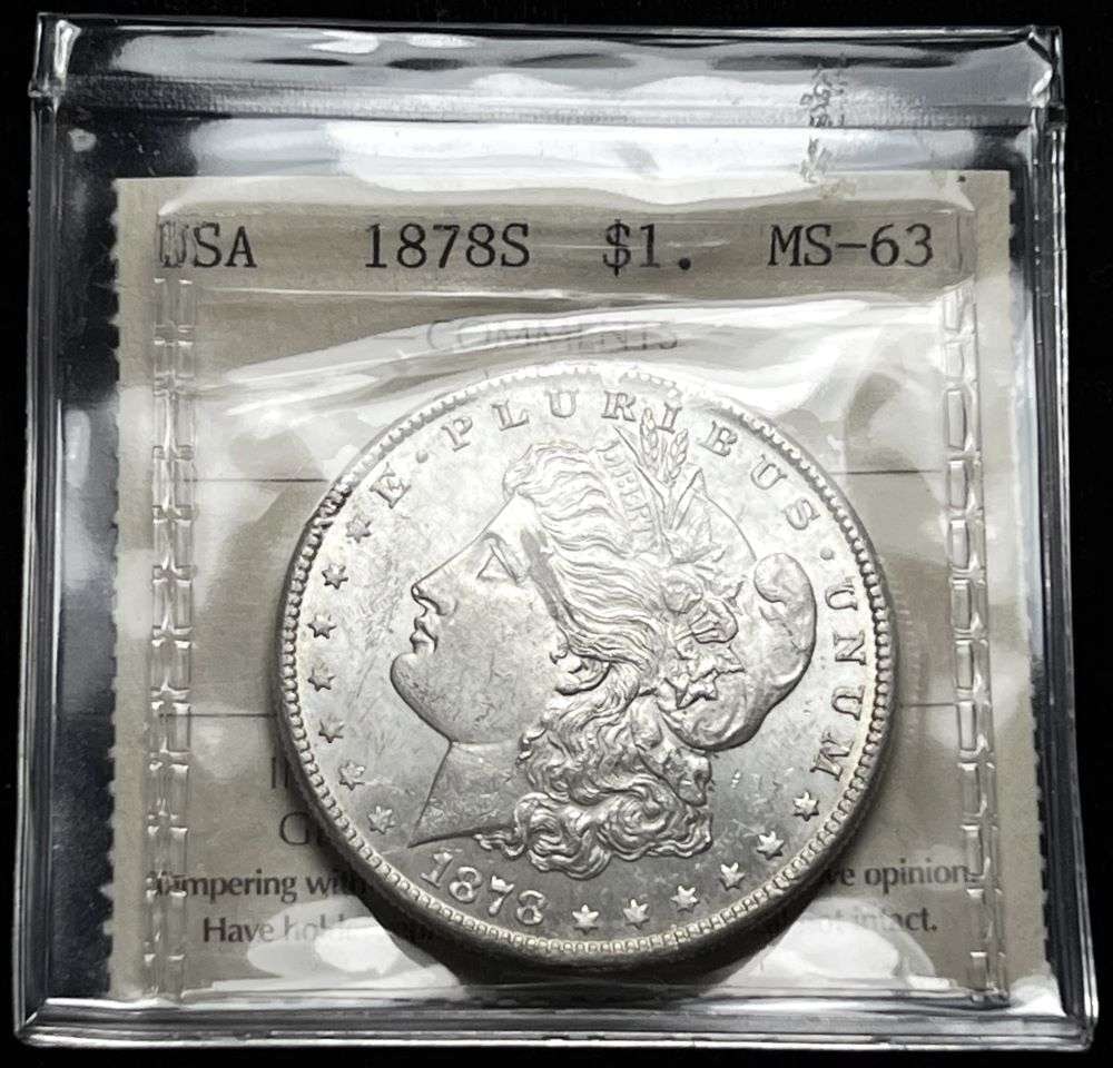 1878-S Morgan Silver Dollar MS63 (1 of 4)