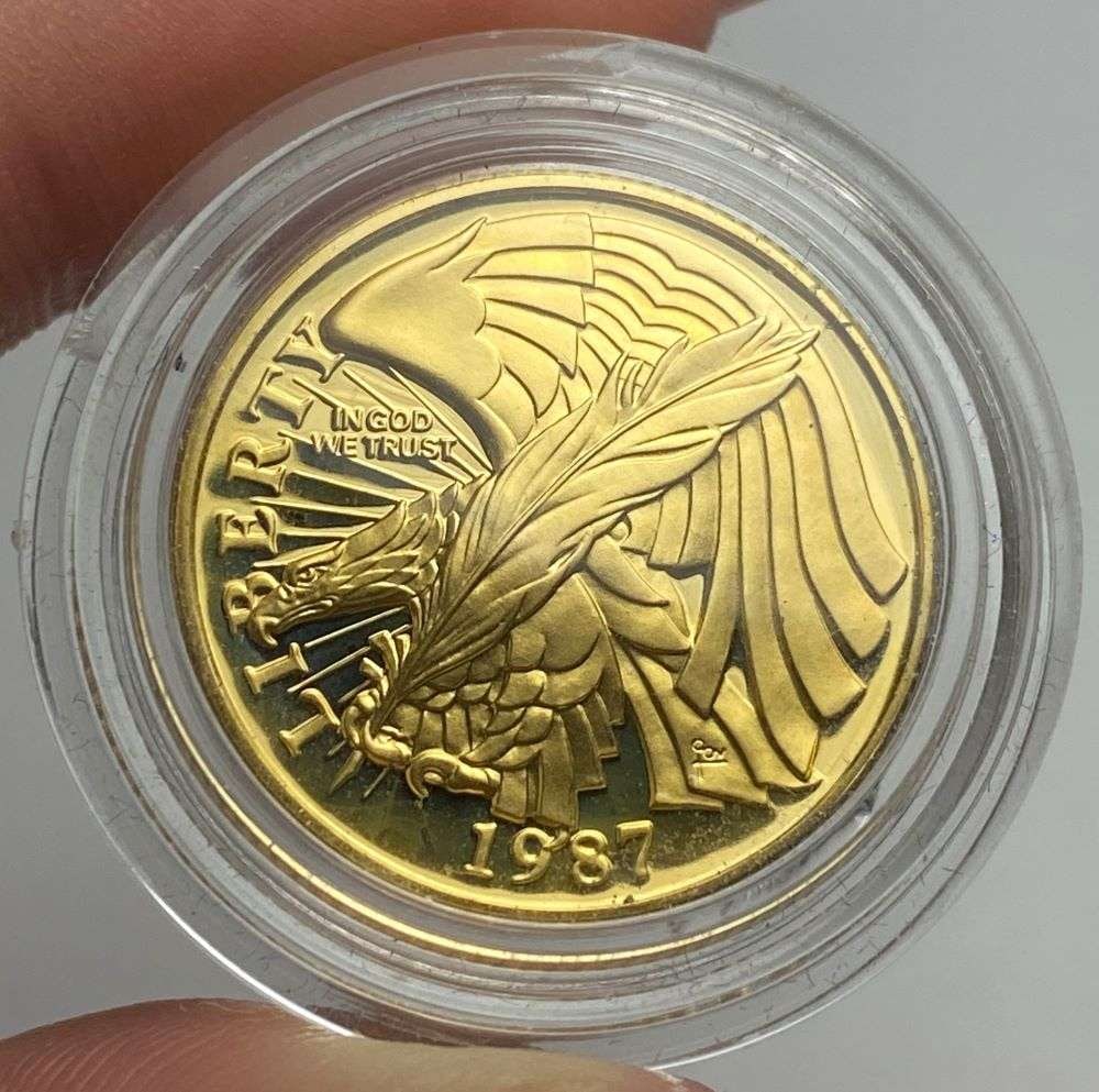1987-W United States "Constitution" Commemorative $5 Gold PF69+ (1 of 2)