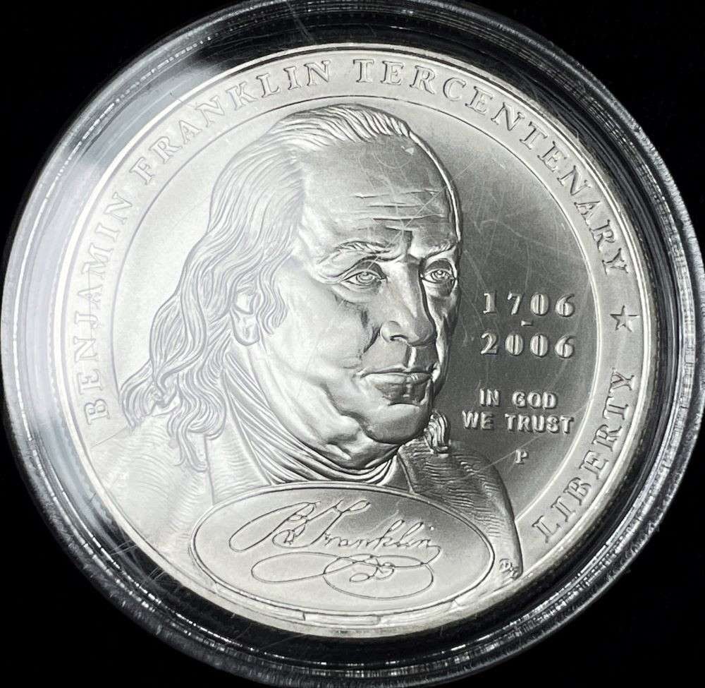 2006-P Benjamin Franklin Silver Dollar .7734 ozt ASW (1 of 3)