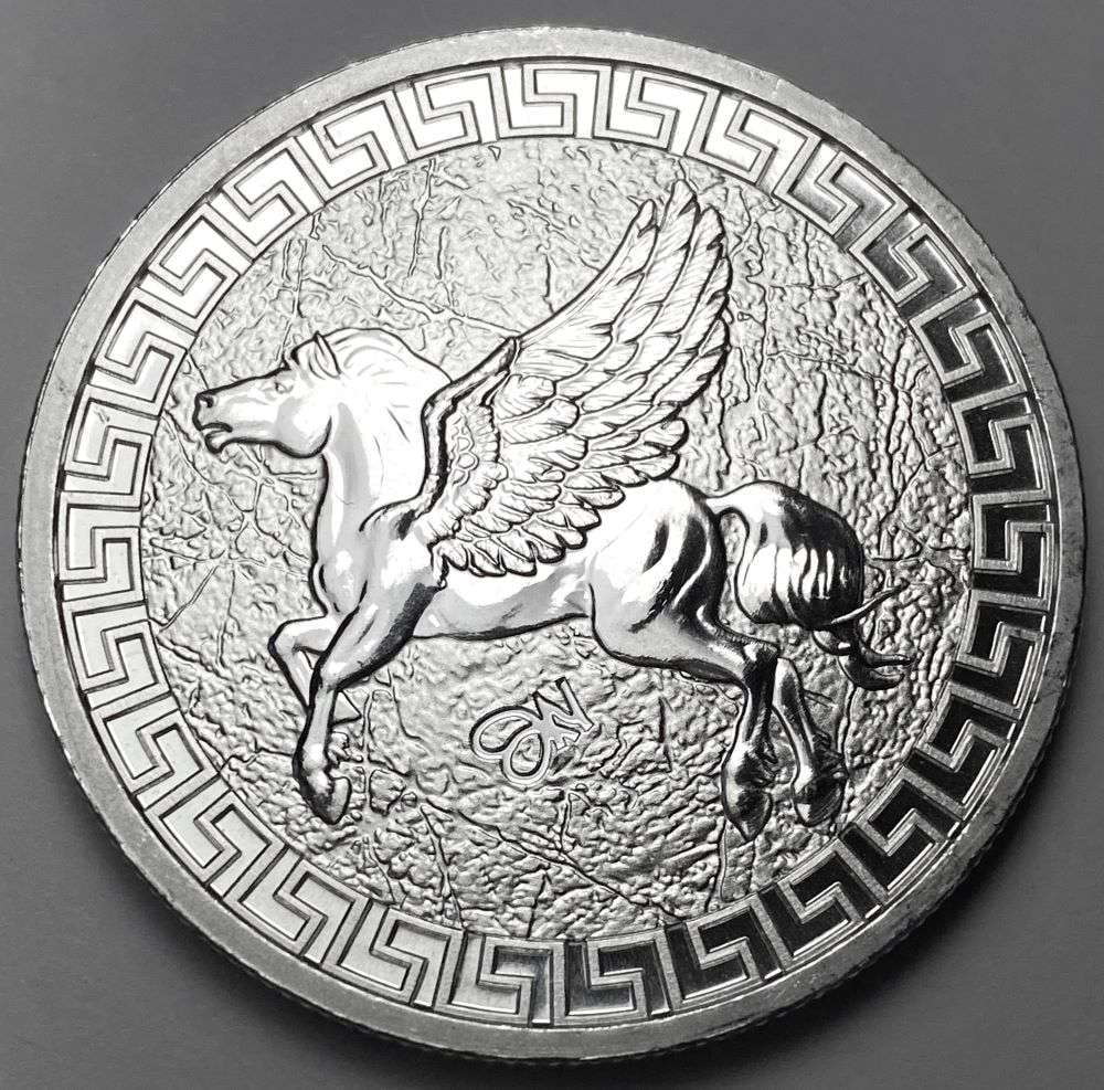 2022 St. Helena Pegasus 1 ozt .999 Silver Dollar (1 of 2)