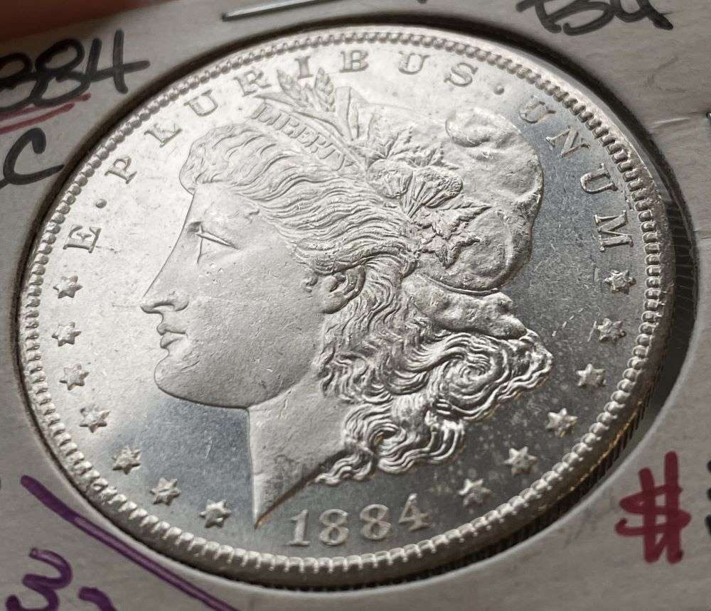 1884-CC Morgan Silver Dollar MS64 PL (1 of 5)