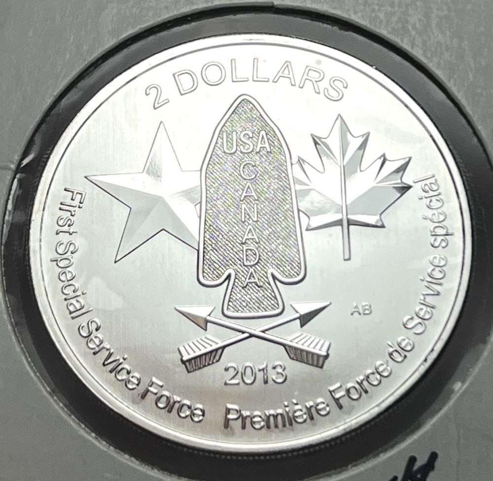 2013 Canada $2 First Special Service Force 3/4 ozt .9999 Silver (1 of 3)